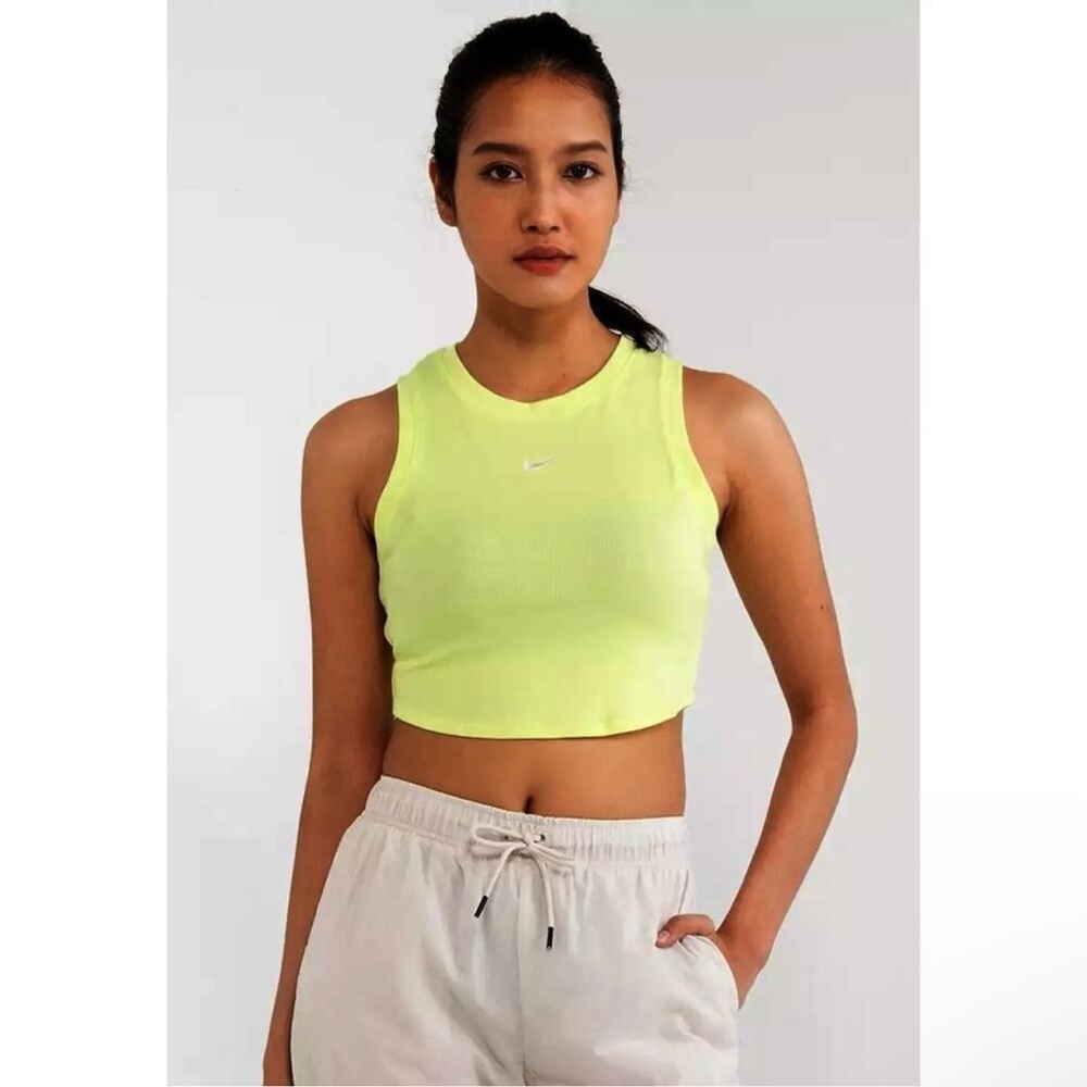 Nike Women's Bright Yellow Crop Top